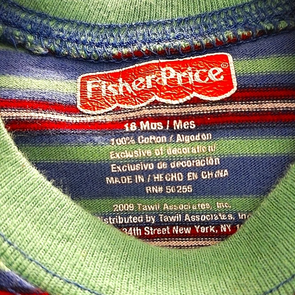 💕Boy's Fisher Price Shirt Size 18 Months